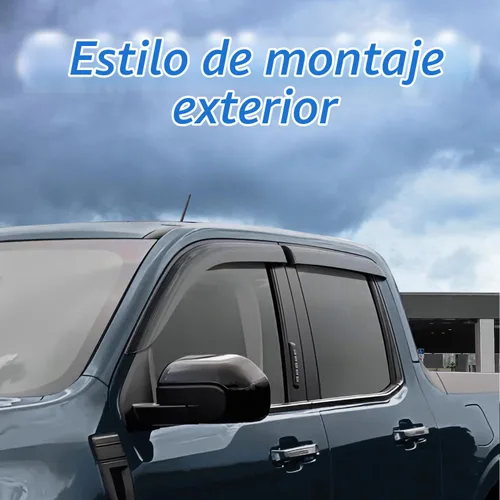 Vista 2 de Protector de lluvia apto para GMC Terrain 2010-2017, deflector de visera de ventana lateral de montaje exterior, protector de sombra de ventilación