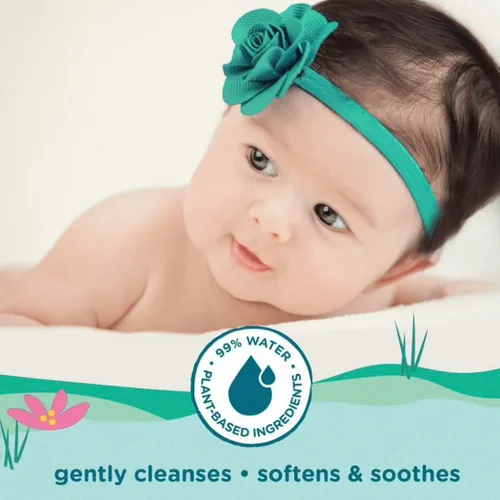 Vista 7 de Toallitas de bebé sin fragancia premium, suaves, gruesas y adecuadas para pieles sensibles, 300 unidades, hipoalergénicas, 99% de agua, pH