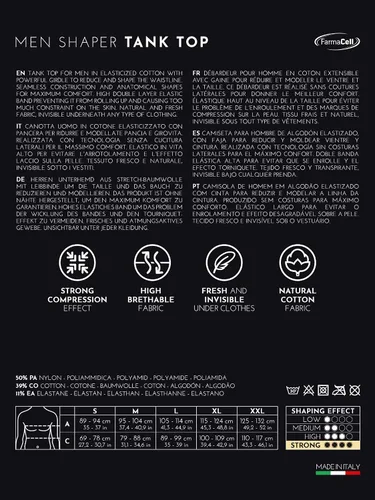 Vista 7 de Farmacell 417 - Chaleco para hombre, 100% fabricado en Italia