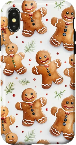 Vista 5 de Christmas Gingerbread Man Pattern for Girls Cute Xmas Baking Case for iPhone 17