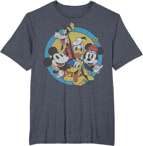 Vista 29 de Disney Camiseta retro de Mickey and Friends Group Shot