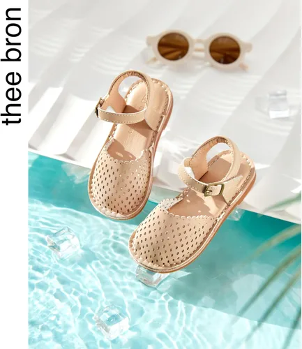 Vista 77 de THEE BRON Sandalias cómodas para niñas, zapatos para niños, sandalias rellenas