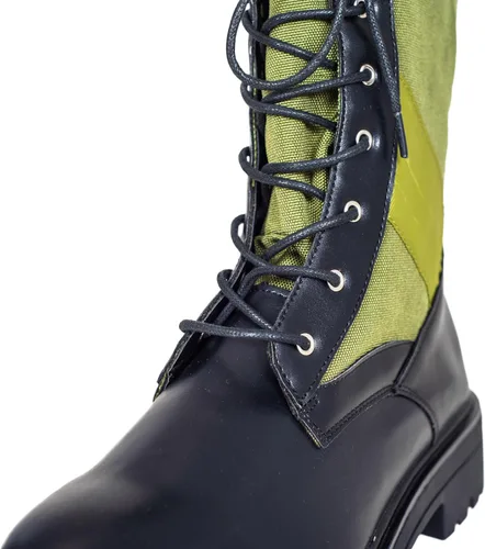 Vista 4 de Disfraz de villano Riddler para Halloween, cosplay, superhéroe, botas verdes militares