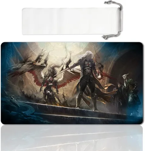 Vista 20 de Juego de mesa MTG Playmat Games Tamaño 60X35 cm CCG Compatible para MTG CCG RPG Juego de cartas coleccionables (Ajani Steadfast)