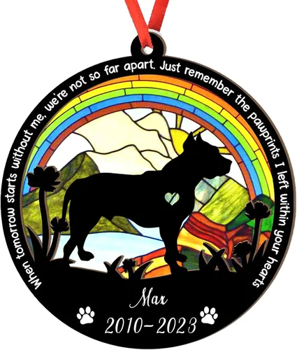 Vista 22 de Adorno personalizado para atrapasoles de sabueso afgano, adorno de Navidad de sabueso afgano, regalo para perro amante, sabueso afgano conmemorativo