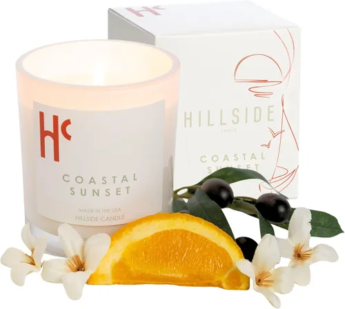 Vista 14 de Velas de soja cítricas de una sola mecha, velas perfumadas de lujo para el hogar, hasta 60 horas de tiempo de combustión, mezcla de cera de soja
