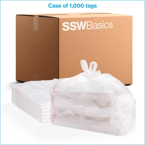 Vista 6 de SSWBasics Bolsas grandes de plástico transparente para camisetas de 18 x 8 x 30 pulgadas, 500 bolsas de plástico transparente con asas, bolsas
