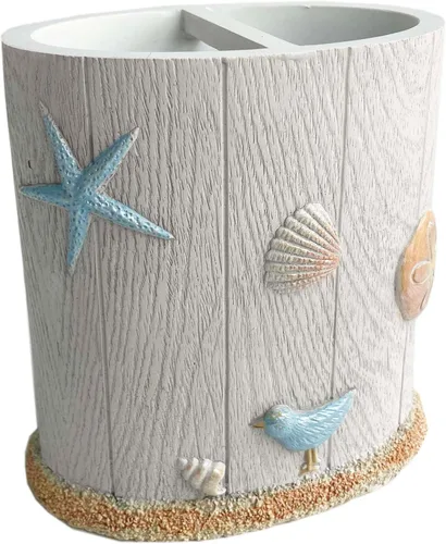 Vista 40 de Marina Decoration Juego de accesorios de baño de 4 piezas de decoración moderna de lujo, incluye dispensador de loción de jabón líquido para baño