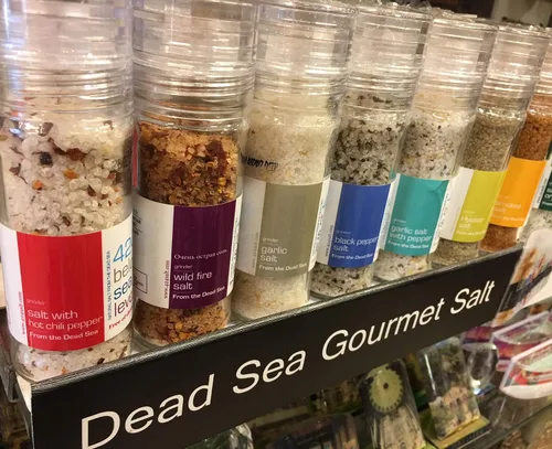 Vista 5 de Sal gourmet de trufa negra del Mar Muerto 3.87 onzas