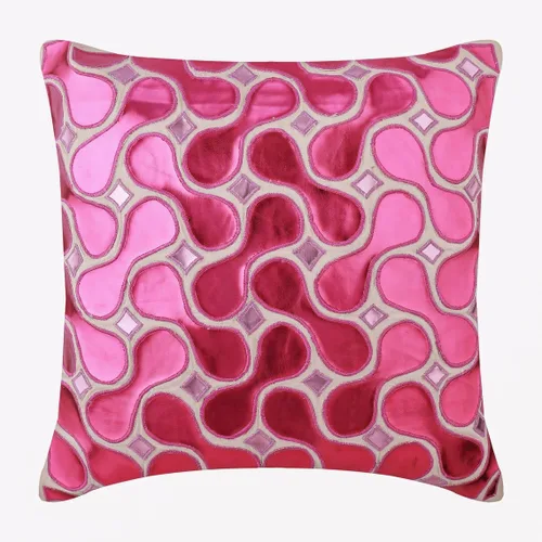 Vista 18 de The HomeCentric Fundas de almohada, funda de almohada decorativa rosa fucsia, funda de cojín geométrica, funda de almohada de 12 x 12 pulgadas