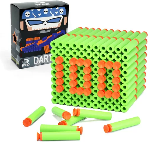 Vista 11 de EKIND Paquete de 100 piezas de repuesto de dardos de succión de bala de espuma compatible con NERF N-Strike Series Blaster (negro)