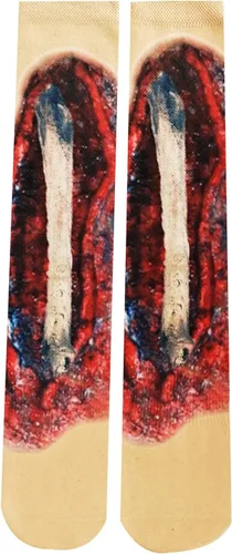 Vista 15 de KACOLOR Divertidos calcetines unisex para hombre, calcetines largos de compresión con impresión 3D