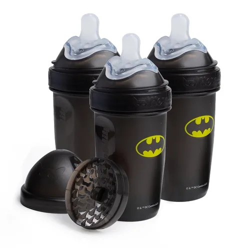 Vista 7 de Batman DC Comics - Herobility - Biberones dobles anticólicos para bebé – 5 fl oz/140ml – paquete de 3