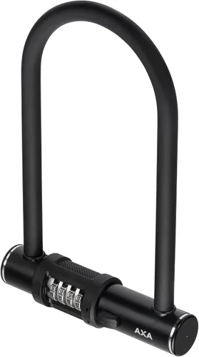 Vista 7 de Candado Combo AXA 8 para Bicicletas con U-Lock, Seguridad Antirrobo con Código de Combinación Reiniciable de 4 Dígitos, Acero Endurecido de 12mm
