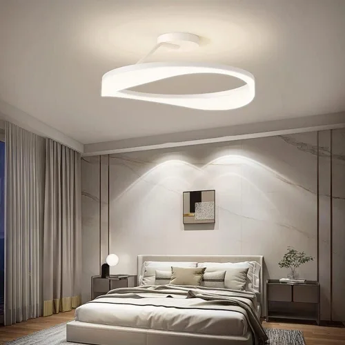 Vista 5 de Moderna lámpara de techo irregular, lámpara de techo LED empotrada para sala de estar, comedor, estudio, villa, dormitorio, pasillo, habitación