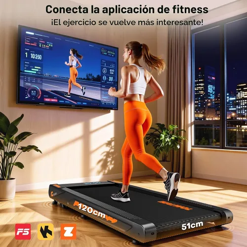 Vista 6 de Walking Pad Treadmill with Speaker, 4-in-1 6.2MPH Treadmills for Home with App Compatible, Walking Pad with 10% Incline, LED Display, 2.75HP