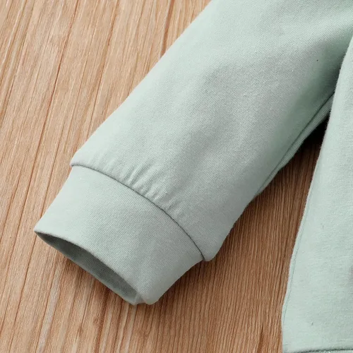 Vista 5 de Conjunto de sudadera con capucha para bebé y niña conjunto de pantalones deportivos de manga larga para otoño e invierno