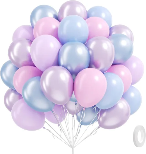 Vista 8 de 60 globos de perlas de doble relleno de 12 pulgadas, globos blancos perlados, globos de látex blanco para bodas, despedidas de soltera, baby shower