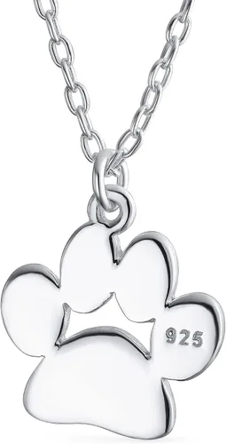 Vista 2 de Collar con colgante de letra inicial del alfabeto A-Z delicado perro, gato, mascota, gatito, cachorro, huella de pata, collar de animal joyería