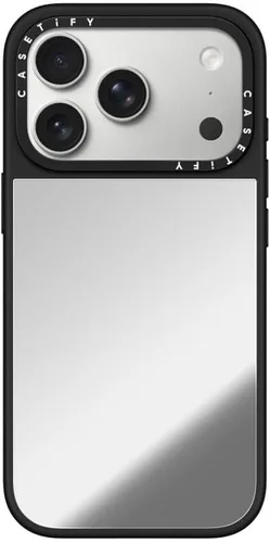 Vista 51 de CASETiFY Funda de espejo para iPhone Air [Reflejante/Compatible con Magsafe / Protección contra caídas de 4.9 pies de grado militar 1X] - Negro