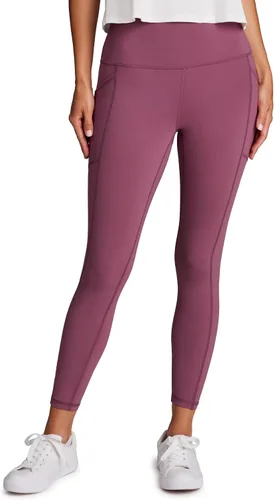 Vista 17 de RBX Leggings activos de cintura alta a prueba de sentadillas hasta el tobillo para mujer, leggings de yoga 7/8 con bolsillos 7/8 rojo polvoriento