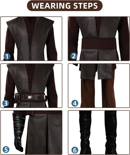 Vista 4 de Tunic Cosplay Costume Knight Halloween Full Set Uniform