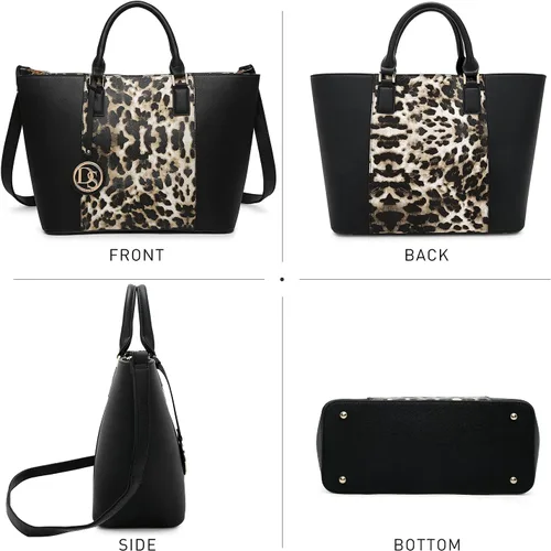 Vista 39 de Dasein Satchel Purse Handbag for Women Large Shoulder Work Tote Bag With Matching Wallet