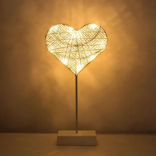 Vista 14 de Lewondr Ramadan Crescent Moon Table Lamp, 3 Way Dimmable Touch Lamp, Gold