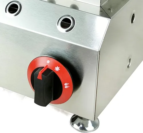 Vista 7 de Mini máquina para hacer panqueques, mini plancha de acero inoxidable, antiadherente, mini panqueques holandés, waflera comercial, waflera