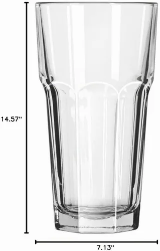 Vista 5 de Libbey Glassware 15256 Gibraltar - Vaso refrigerador, Duratuff, 16 onzas (paquete de 24)