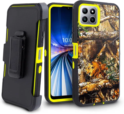 Vista 3 de Customerfirst for for Boost Mobile Celero 5G+ Plus 2023, funda resistente a prueba de golpes con funda de clip para cinturón con protector
