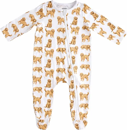 Vista 11 de Mud Pie Baby Mud Pie Dog Breed - Pijama unisex para bebé Golden Doodle