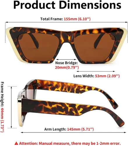 Vista 7 de FEISEDY Gafas de sol retro para mujeres y hombres, estilo vintage, ojo de gato, a la moda, de metal, cuadrados, de los años 70, montura clásica