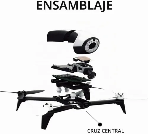 Vista 3 de MaximalPower Cruz central de repuesto para Parrot Bebop 2 Drone Quadcopter piezas de repuesto (cruz central x1)