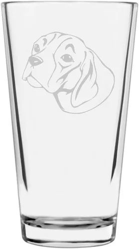 Vista 378 de Podenco Canario - Vaso de pinta de 16 onzas con temática de perro personalizado