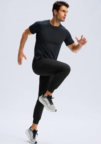 Vista 6 de Soothfeel Pantalones deportivos para hombre con bolsillos con cremallera, pantalones de entrenamiento atléticos ligeros para gimnasio, golf, correr