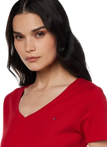 Vista 2 de Tommy Hilfiger Camiseta con cuello en V para mujer