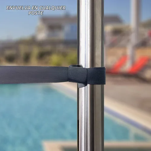 Vista 7 de Cinturón de natación Cinturón de entrenamiento de natación con cuerda elástica de 7.2 ft ajustable para nadar en su lugar Cinturón de entrenamiento
