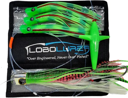 Vista 6 de Lobo Lures #200 Pelagic Magic Skipjack Hybrid Daisy Chain Marlin & Atún Trolling Señuelo Uretano Hecho en Estados Unidos
