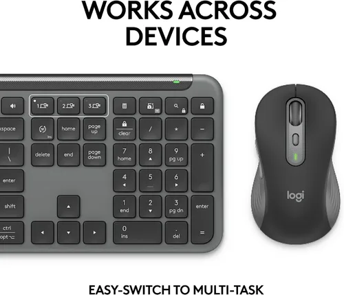 Vista 9 de Logitech Combo de teclado y mouse Signature Slim MK955 para empresas