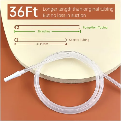 Vista 4 de PumpMom - Tubo de repuesto para extractor de leche eléctrico Spectra Synergy Gold dual y portátil, sin BPA, repuesto Spectra SG de doble potencia