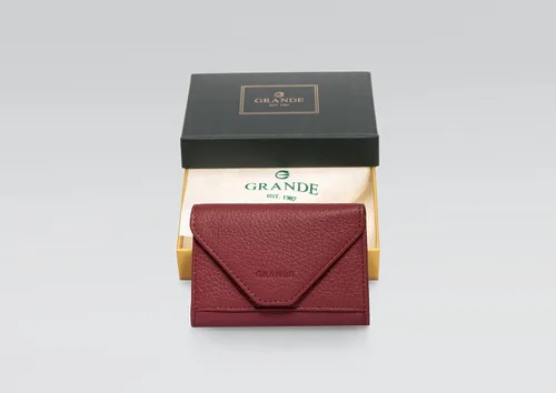 Vista 14 de grande Estuches para tarjetas 3639, Naranja, Tarjetero de cuero con cierre magnético, cartera pequeña de acordeón para mujer