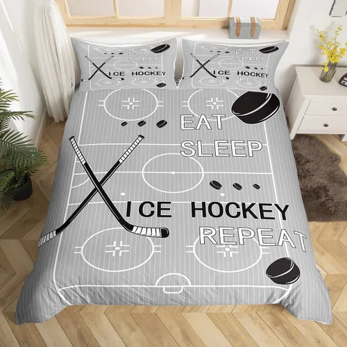 Vista 12 de jejeloiu Juego de ropa de cama de fútbol para niños, tamaño individual, juego de funda de edredón de fútbol para niños y niñas, funda de edredón