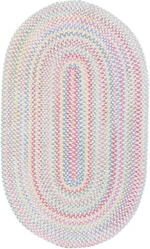 Vista 11 de Capel Rugs Baby's Breath - Alfombra ovalada trenzada (2 x 3 pulgadas), color natural