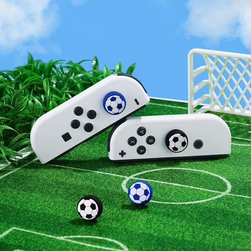 Vista 6 de 4 empuñaduras para el pulgar de Nintendo Switch Joy-Con Joystick, lindos accesorios de silicona suave compatibles con Nintendo Switch OLED Lite