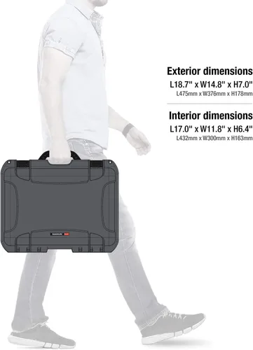Vista 7 de Nanuk 925 Estuche rígido impermeable con inserto de espuma para Oculus Quest 2 - Grafito