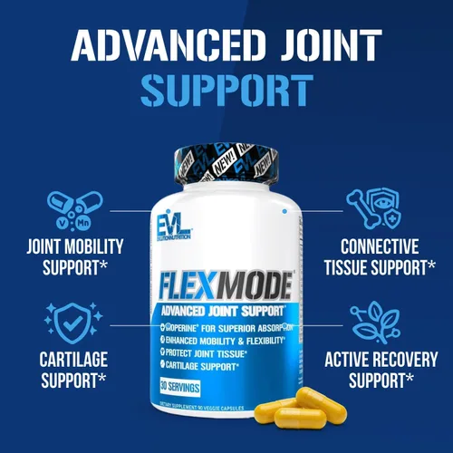 Vista 4 de Evlution FLEXMODE - Suplemento para articulaciones de alta absorción con vitaminas avanzadas para las articulaciones que incluyen glucosamina