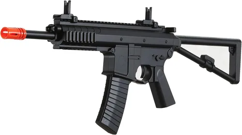 Vista 3 de Double Eagle Airsoft M307F PDW - Rifle de Airsoft con resorte de polímero, color negro