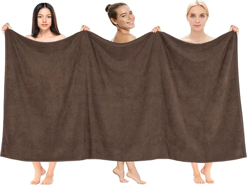Vista 95 de Cotton Paradise Juego de 6 toallas, 100% algodón suave y absorbente turco para baño, 2 toallas de baño, 2 toallas de mano, 2 toallitas, juego