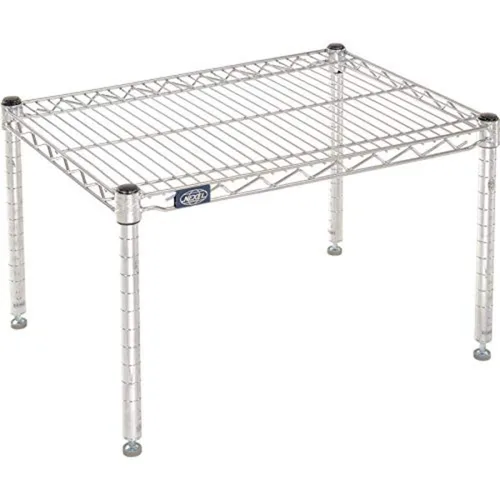 Vista 2 de Nexel Nexelon Estante de Alambre Comercial Plataforma de Almacenamiento Rack de Estiba, 21" x 30" x 14", Azul